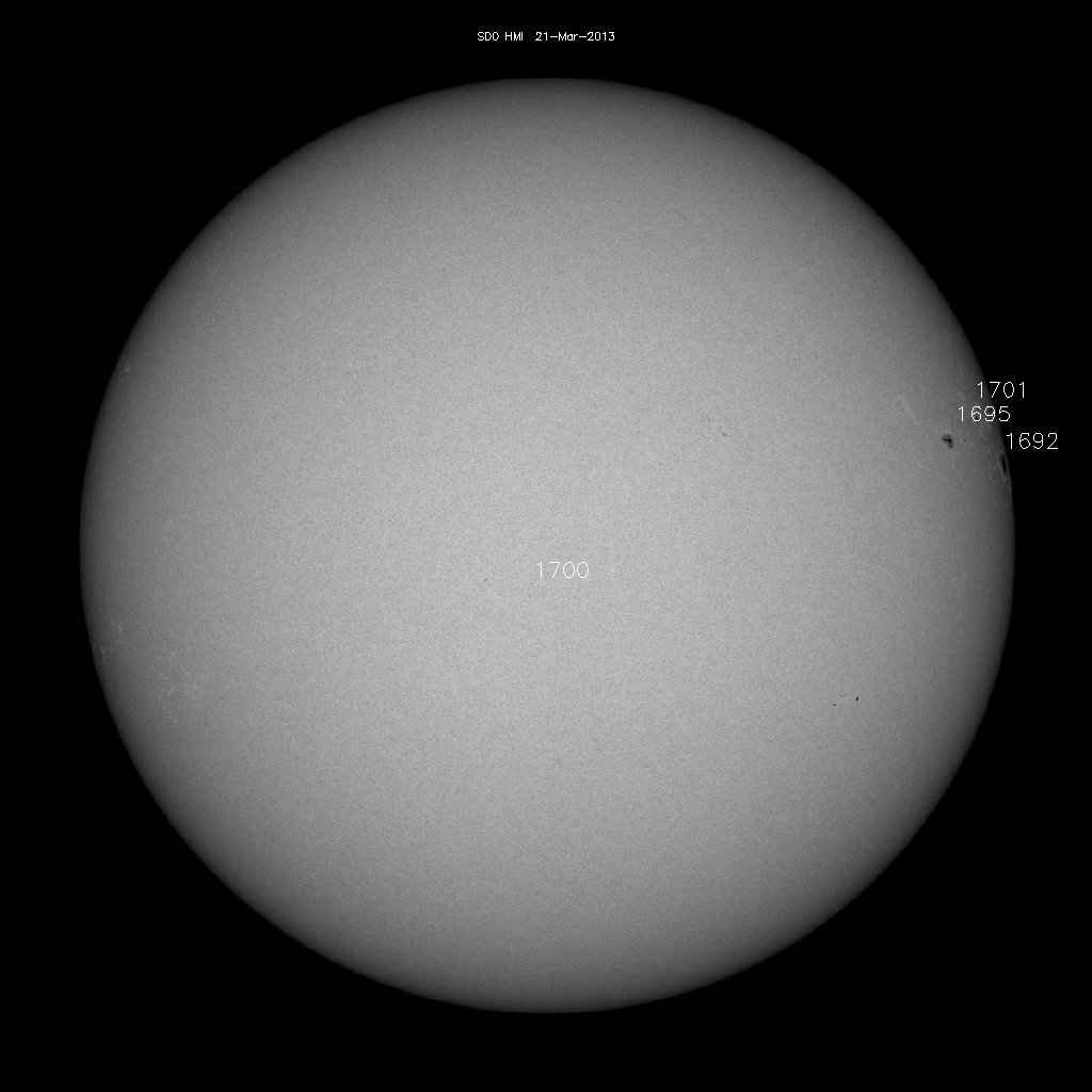 Sunspot regions