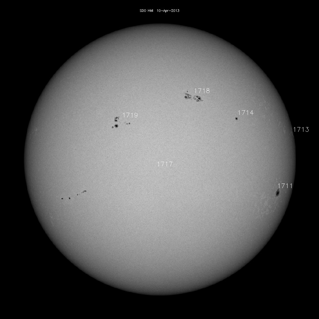 Sunspot regions