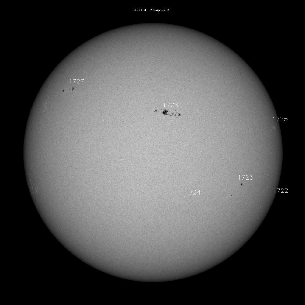 Sunspot regions