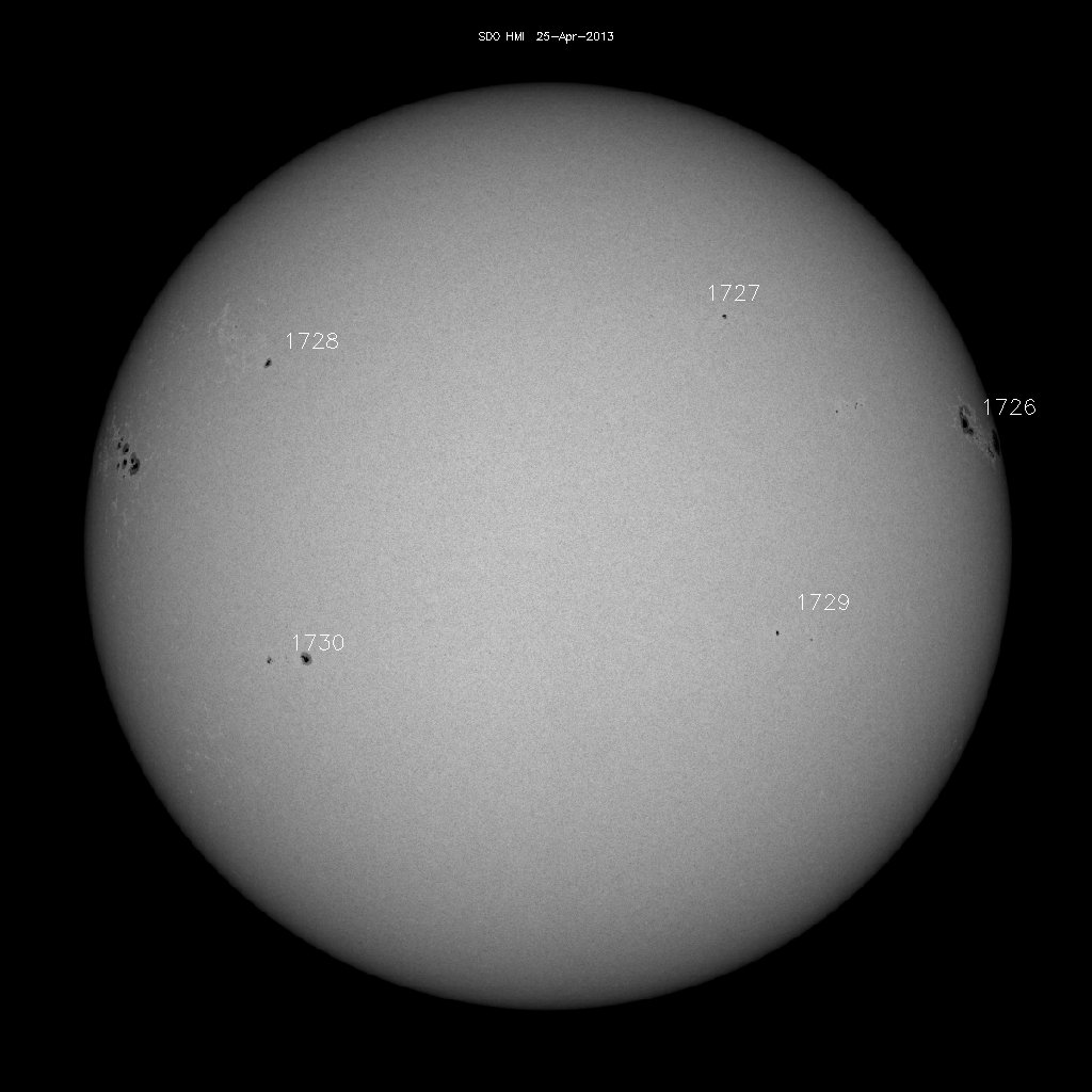 Sunspot regions