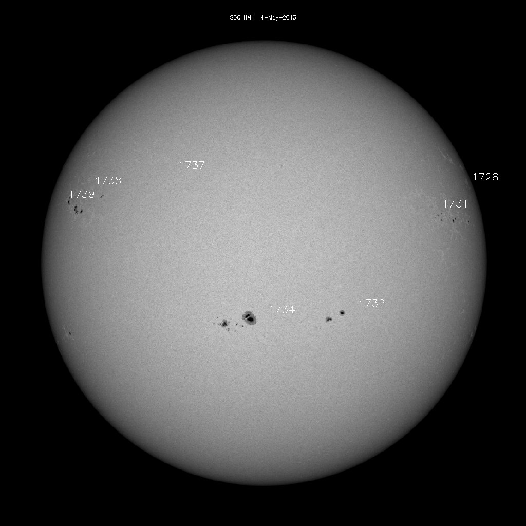 Sunspot regions