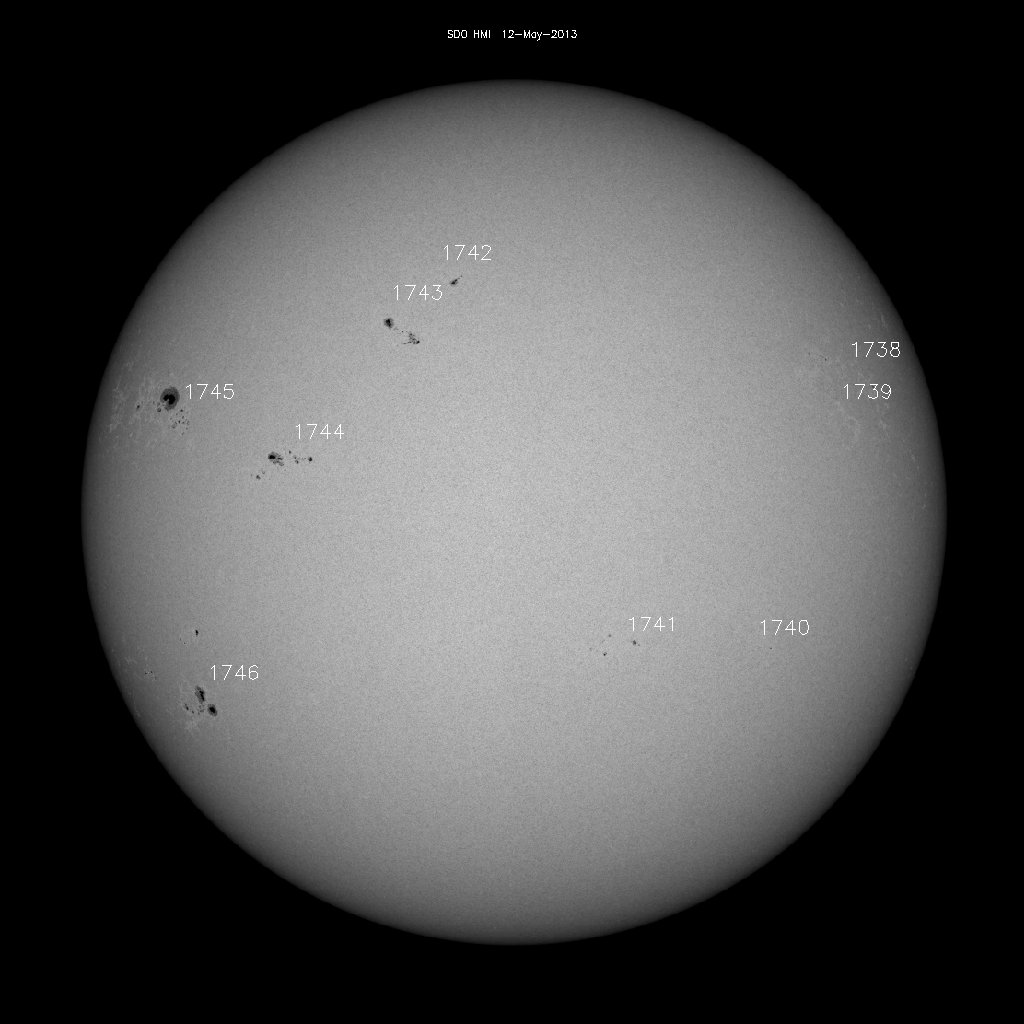 Sunspot regions