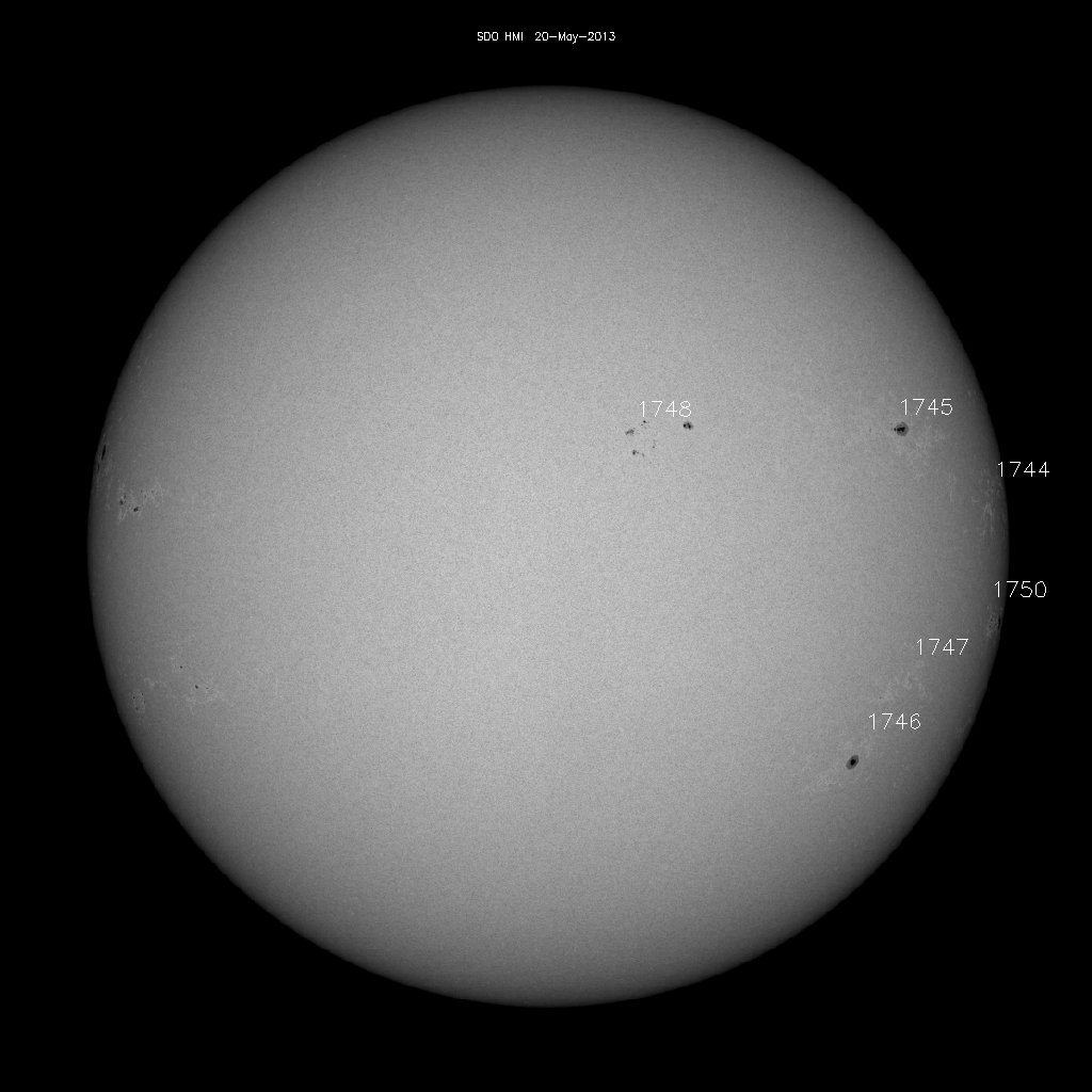 Sunspot regions