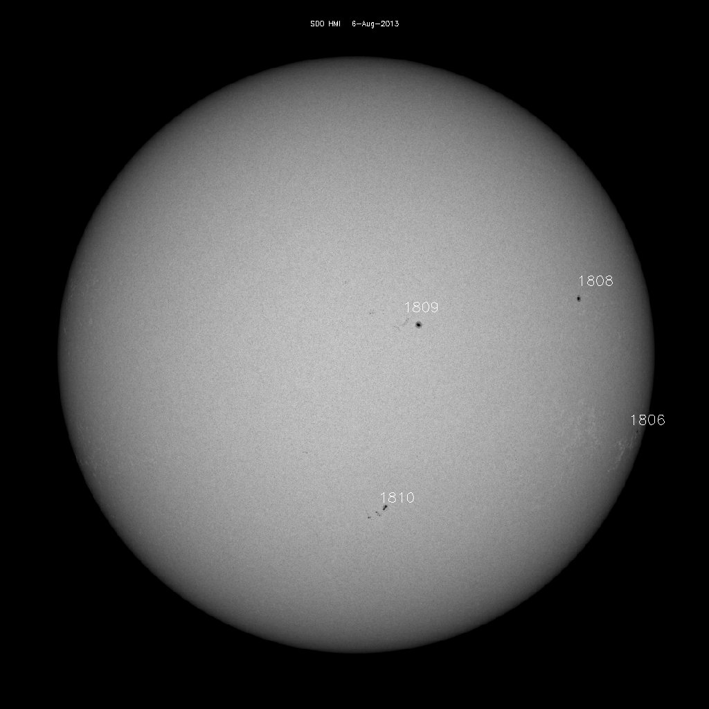 Sunspot regions