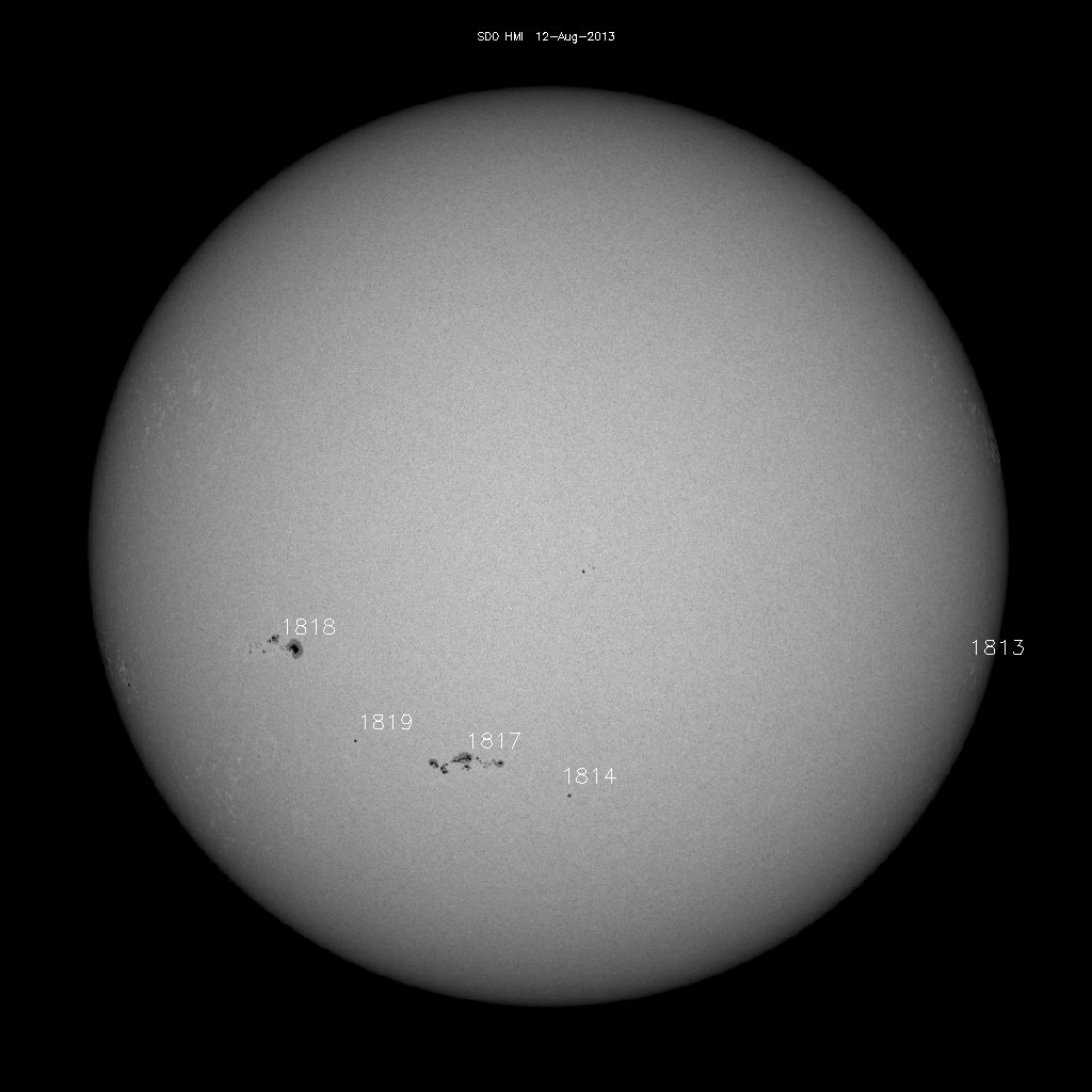 Sunspot regions