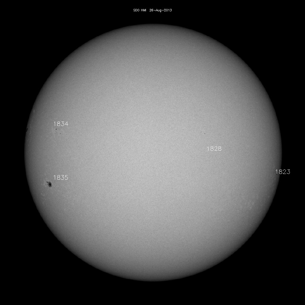 Sunspot regions