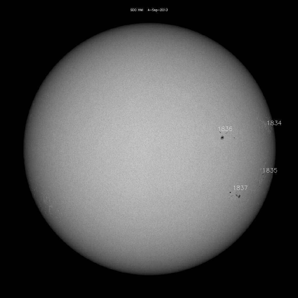 Sunspot regions