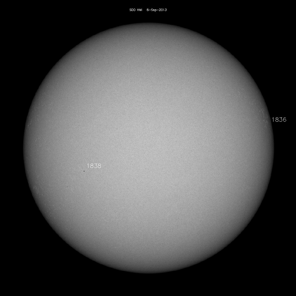 Sunspot regions