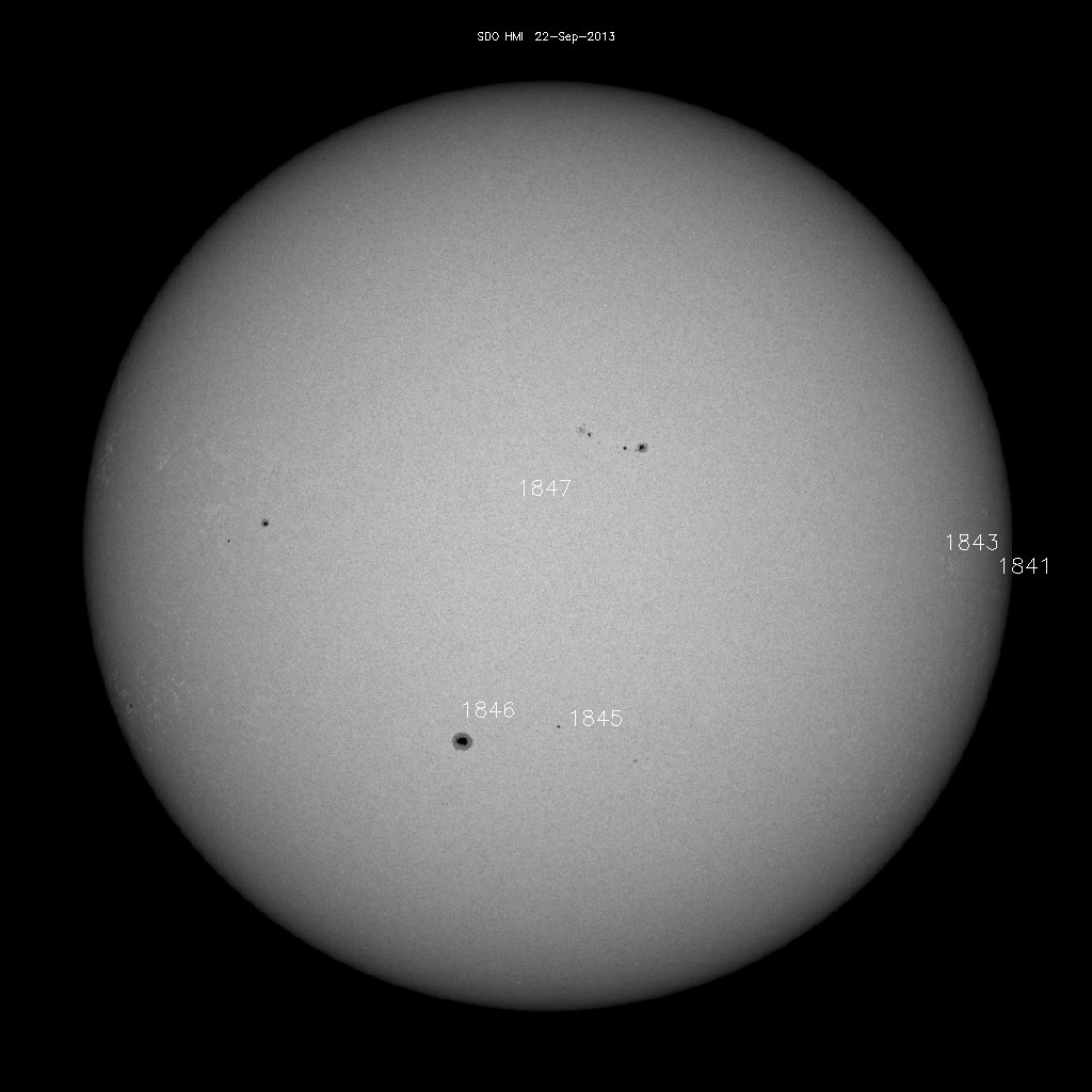 Sunspot regions