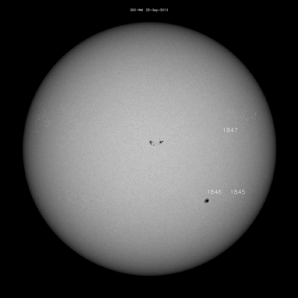 Sunspot regions