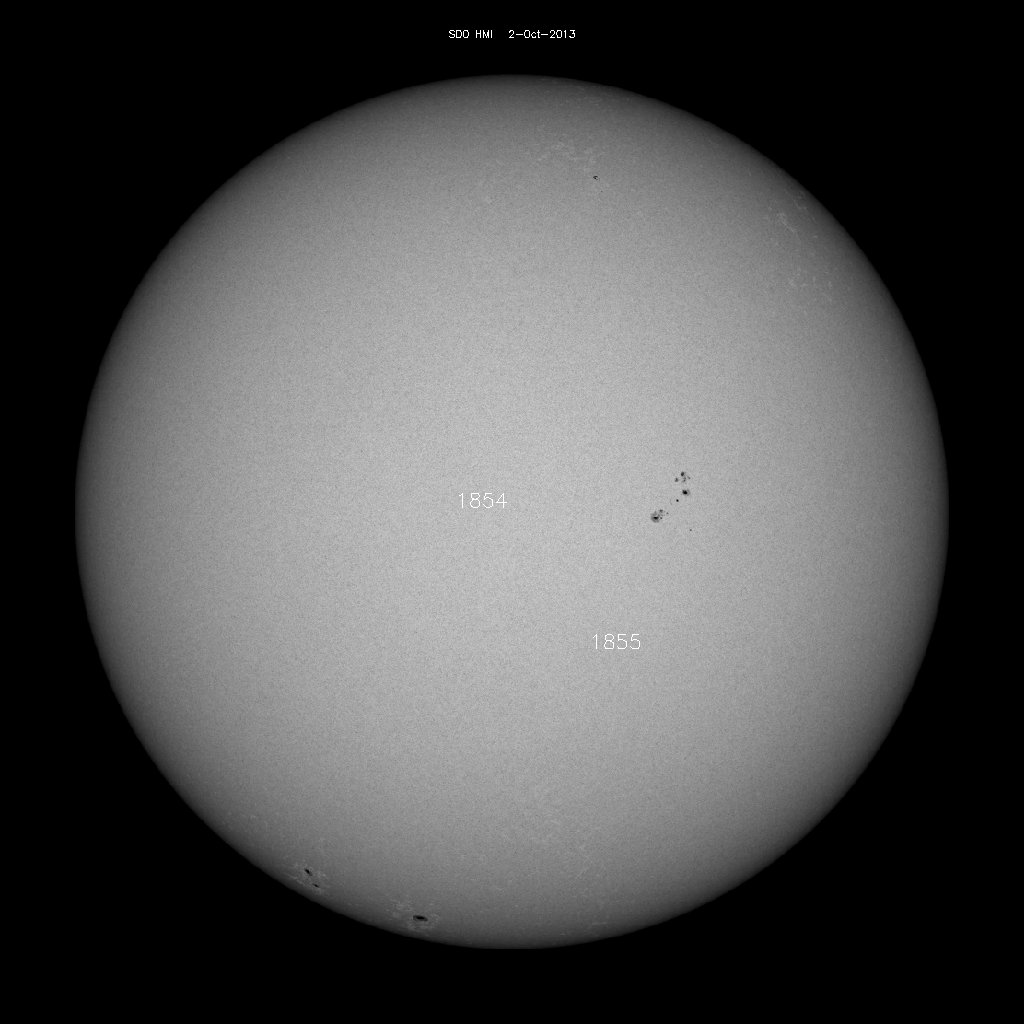 Sunspot regions