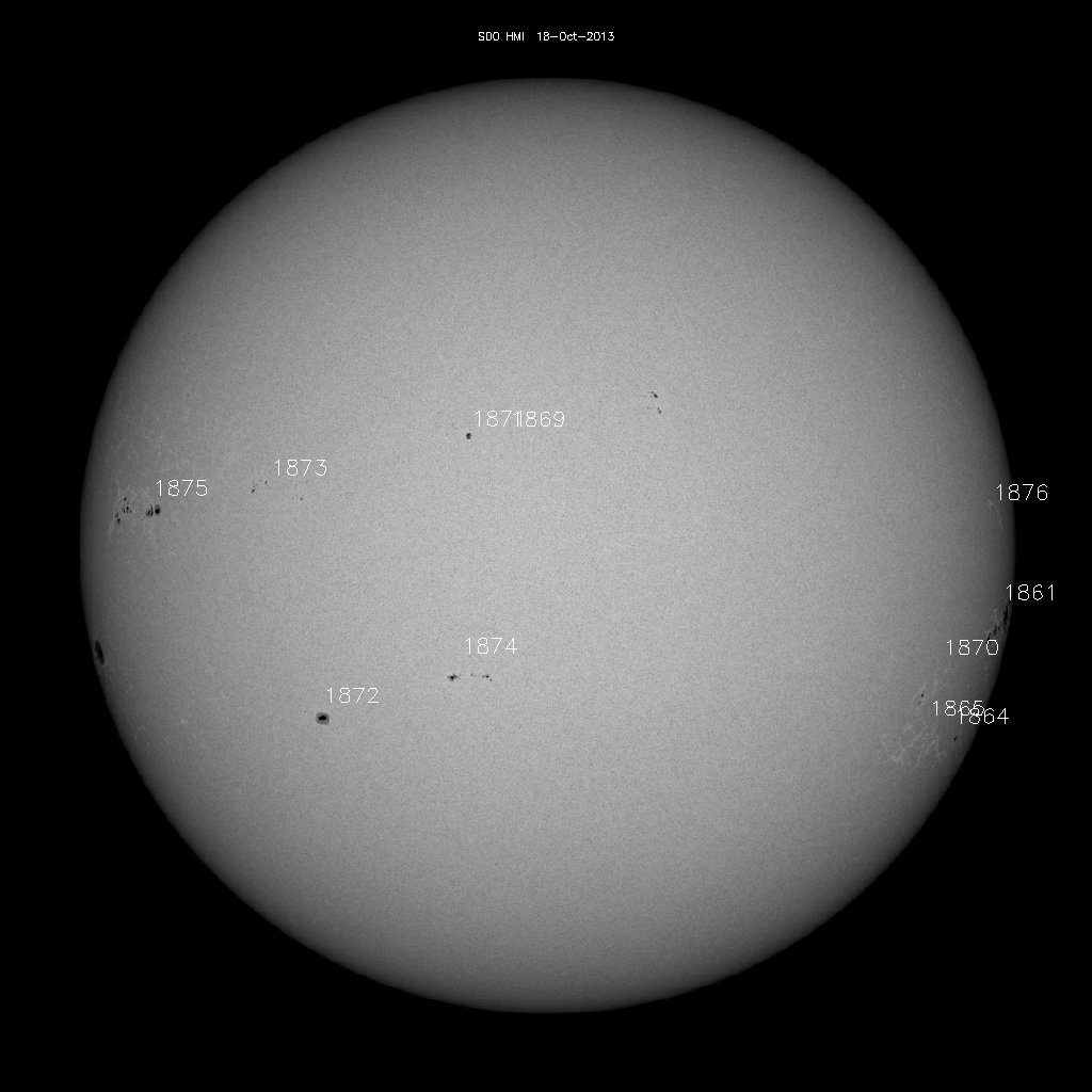 Sunspot regions