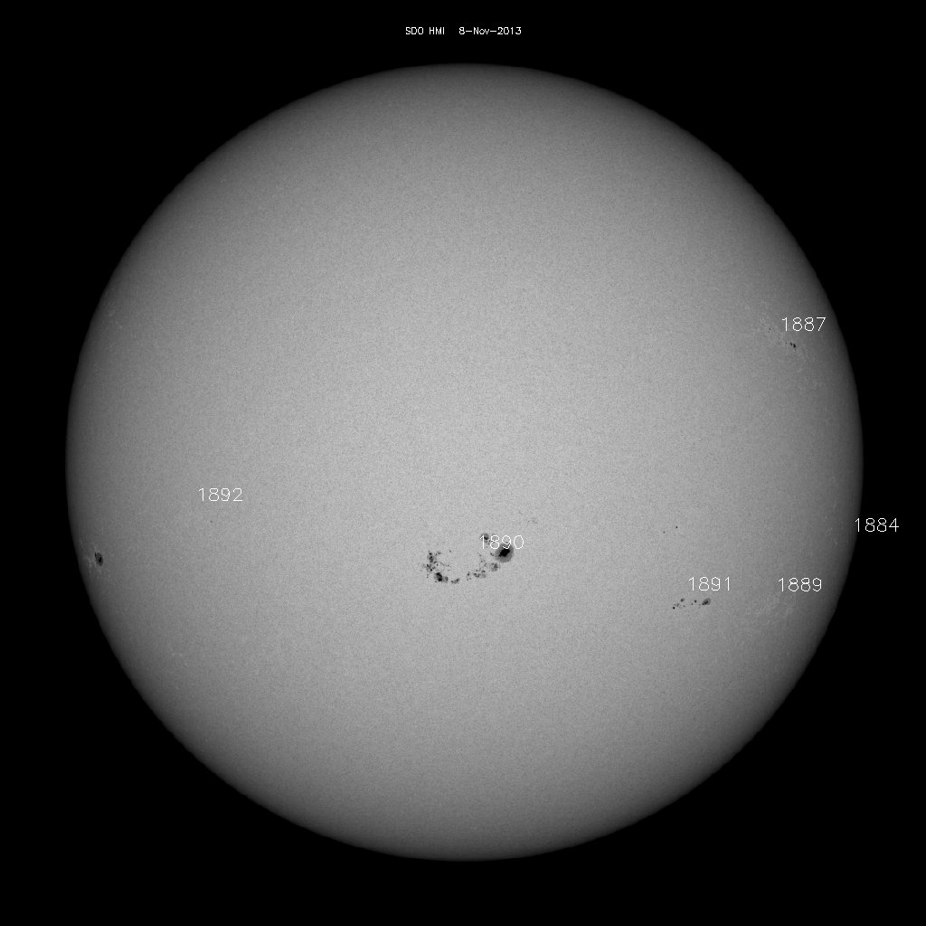 Sunspot regions