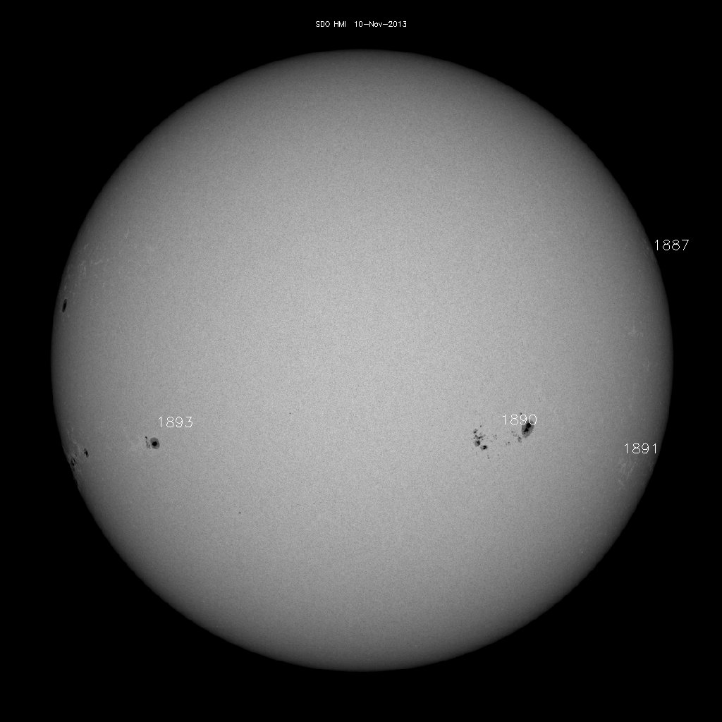 Sunspot regions