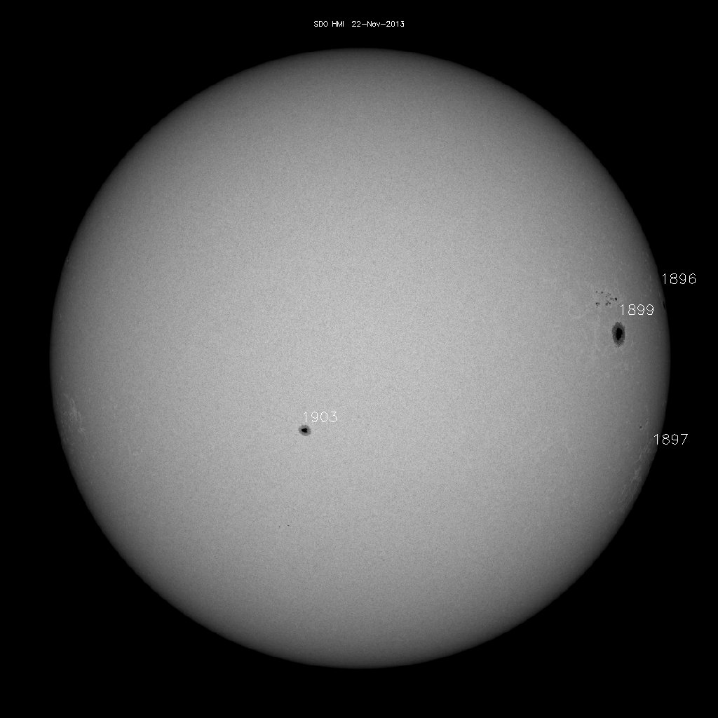 Sunspot regions