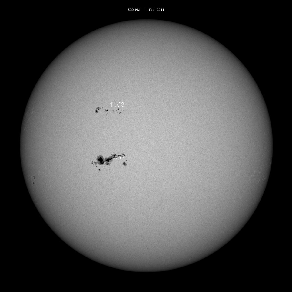 Sunspot regions