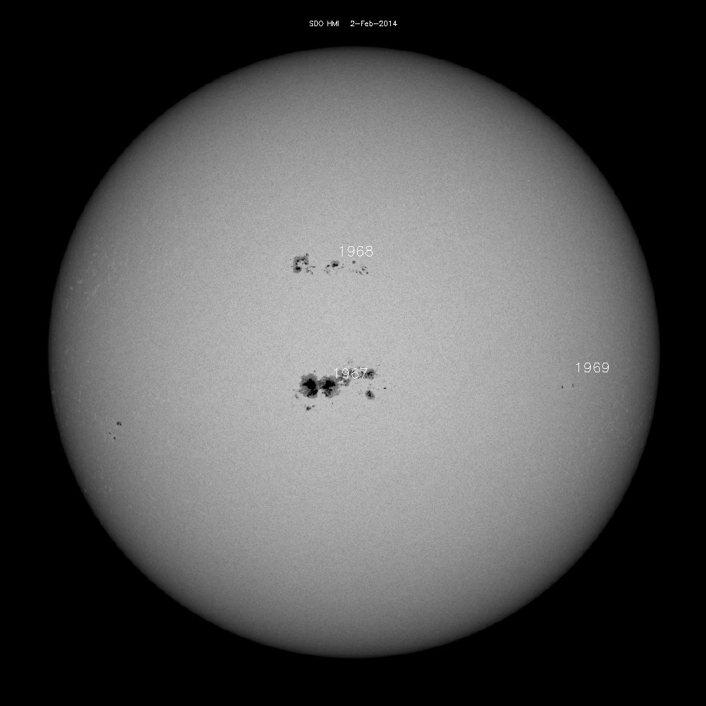 Sunspot regions