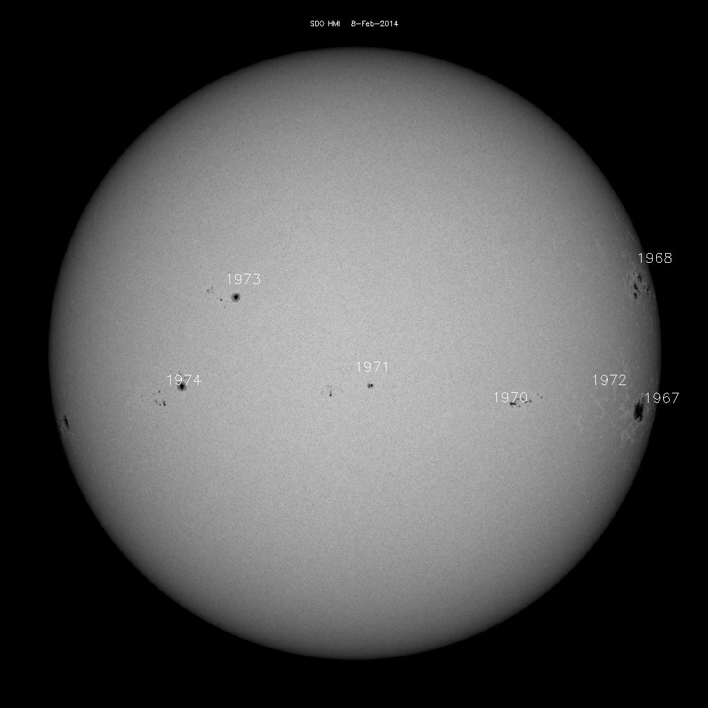 Sunspot regions