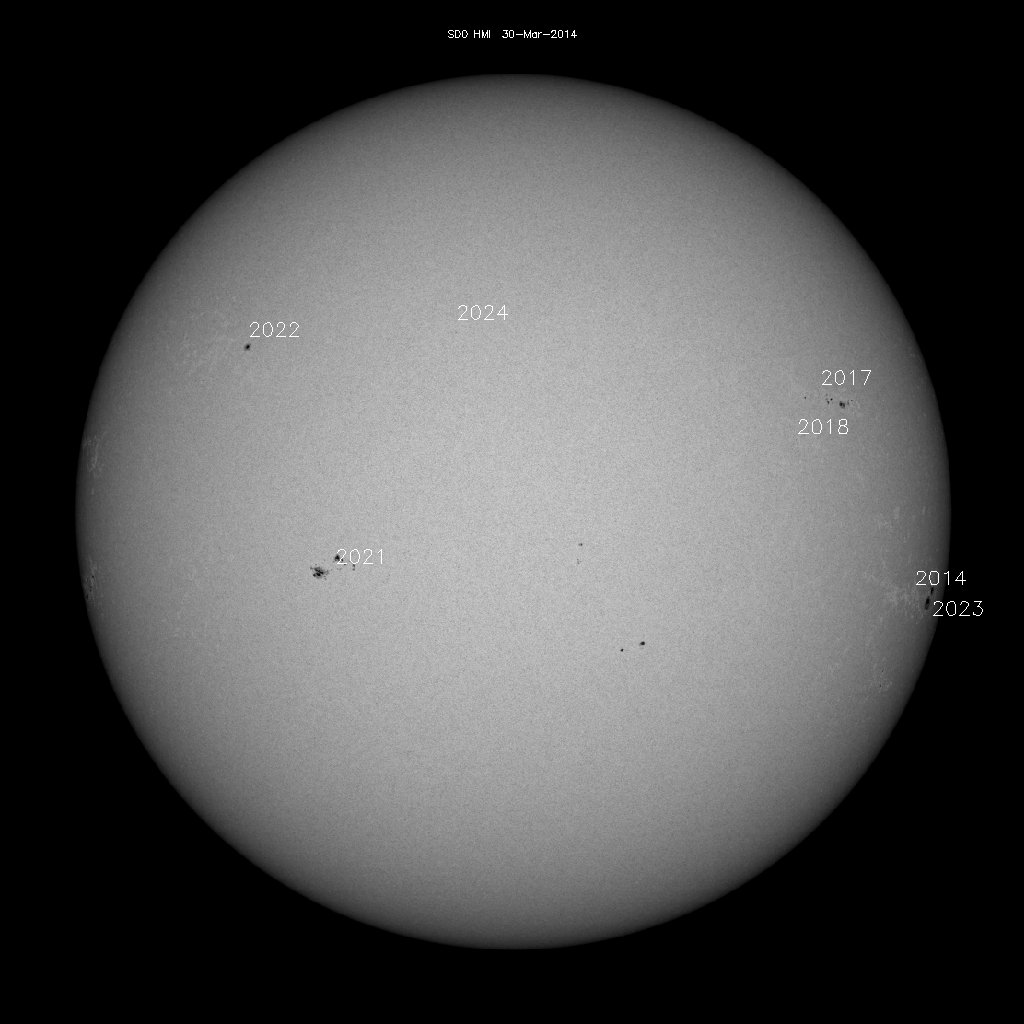 Sunspot regions