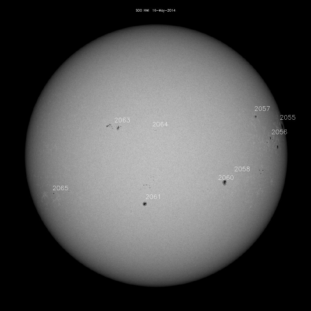 Sunspot regions