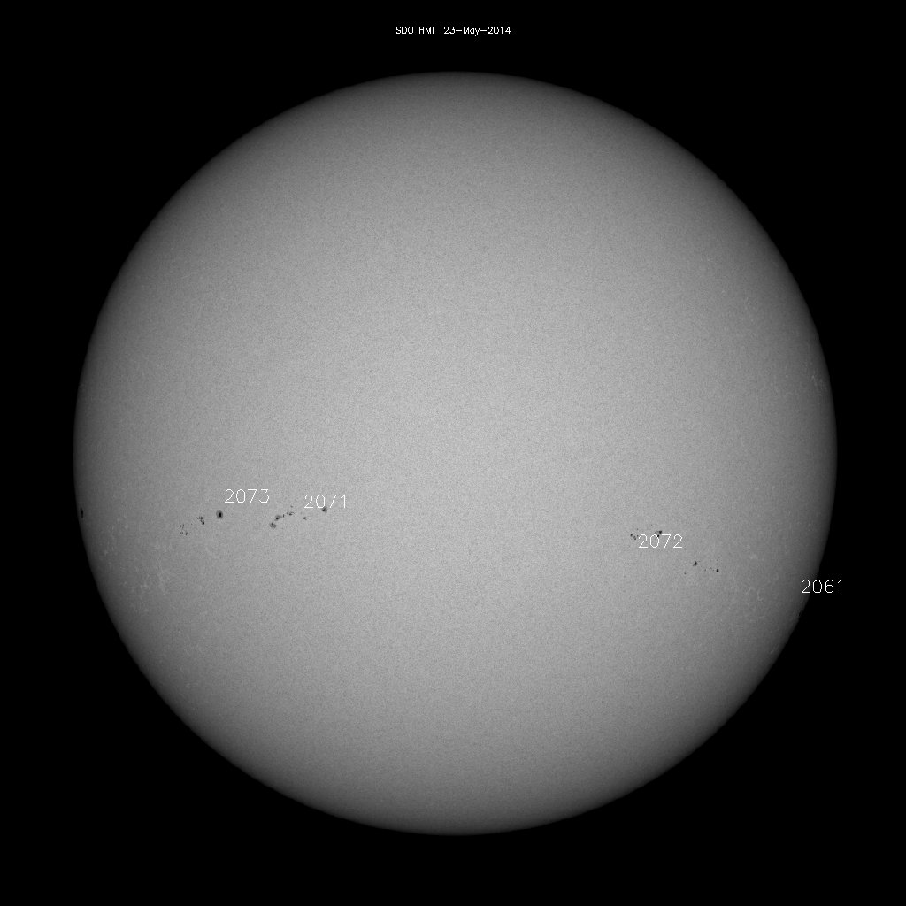 Sunspot regions