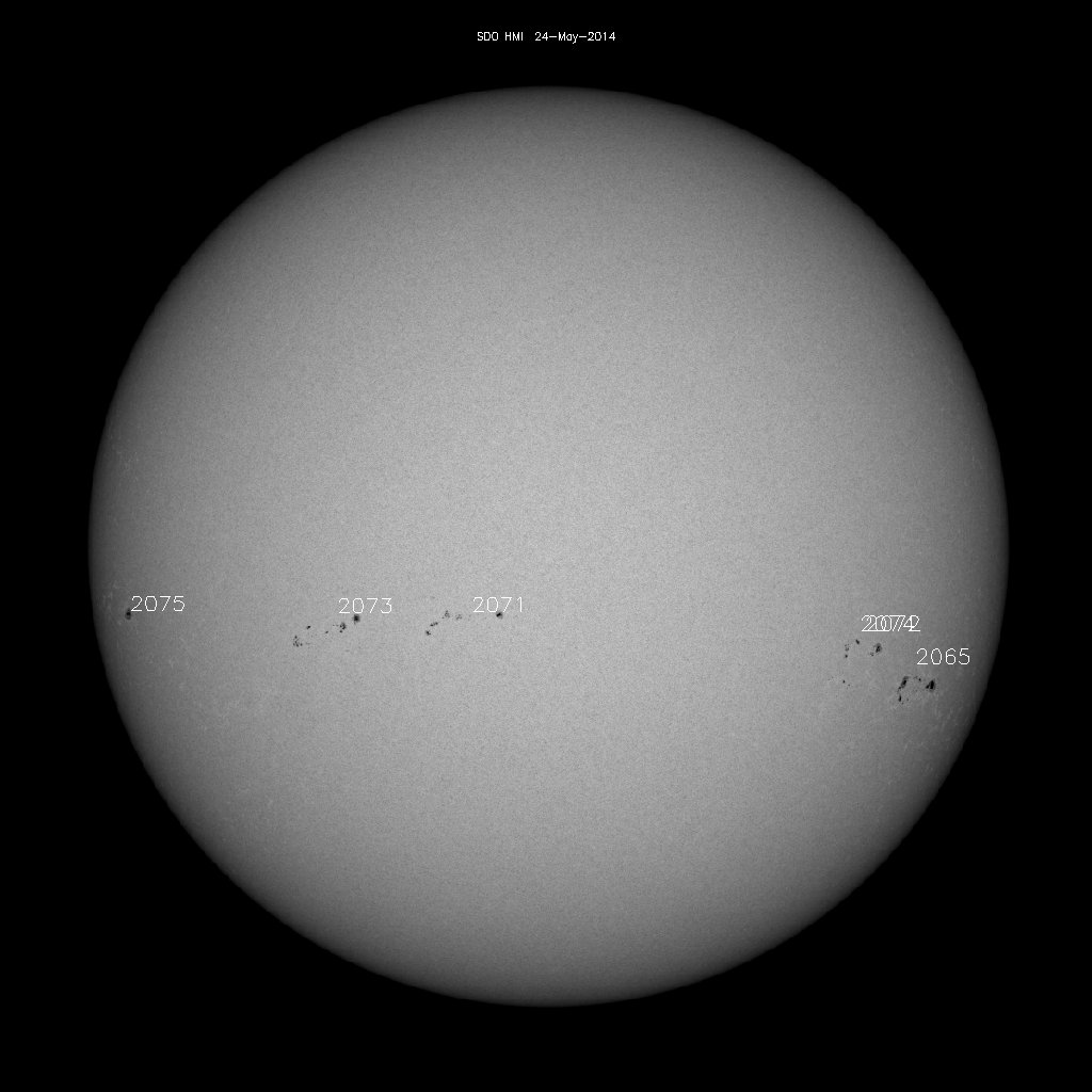 Sunspot regions