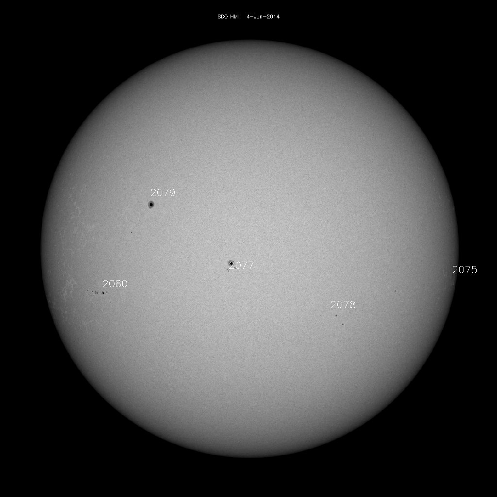 Sunspot regions