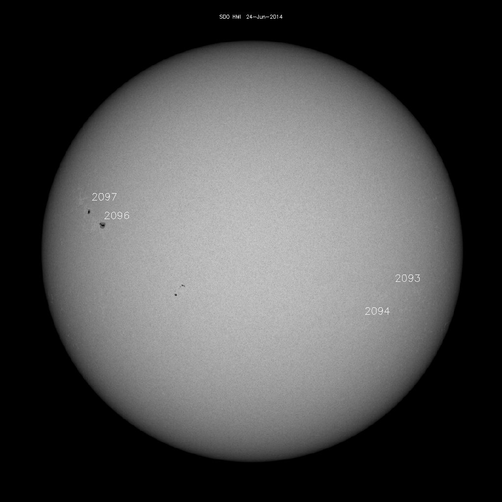 Sunspot regions