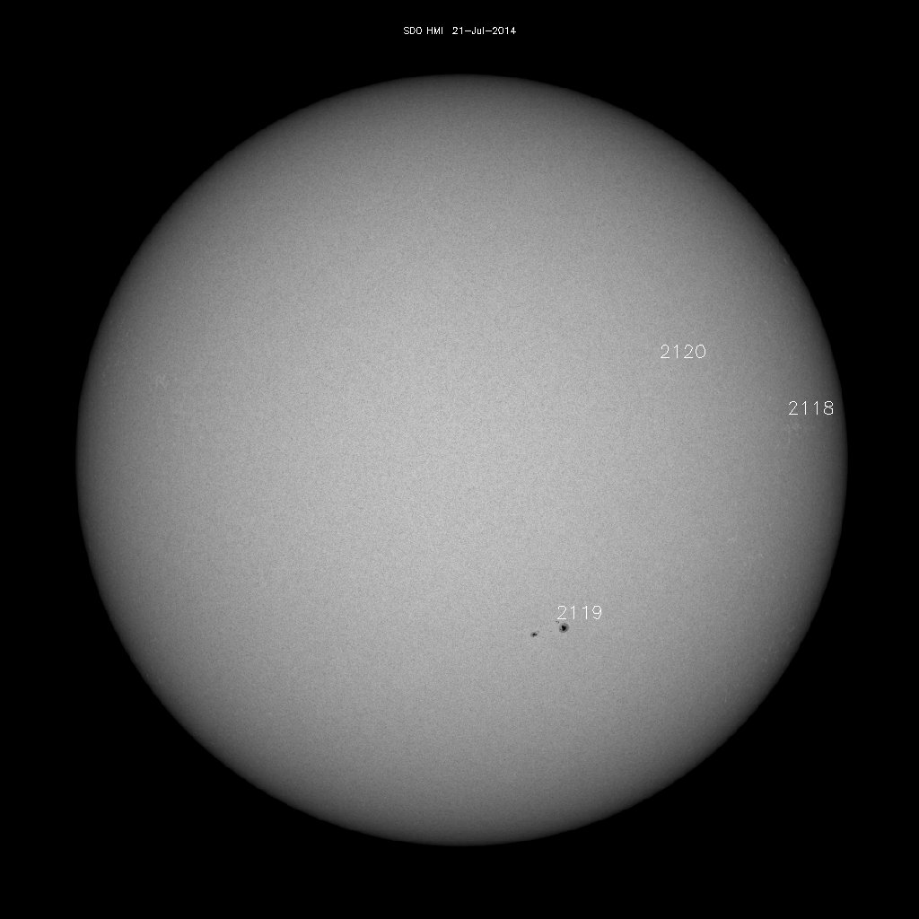 Sunspot regions