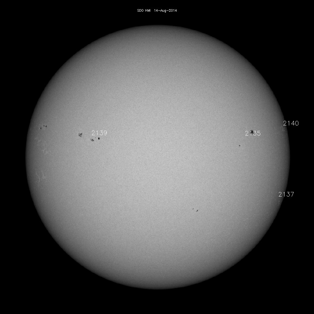 Sunspot regions