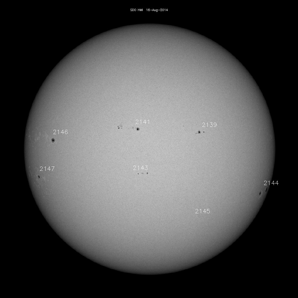 Sunspot regions