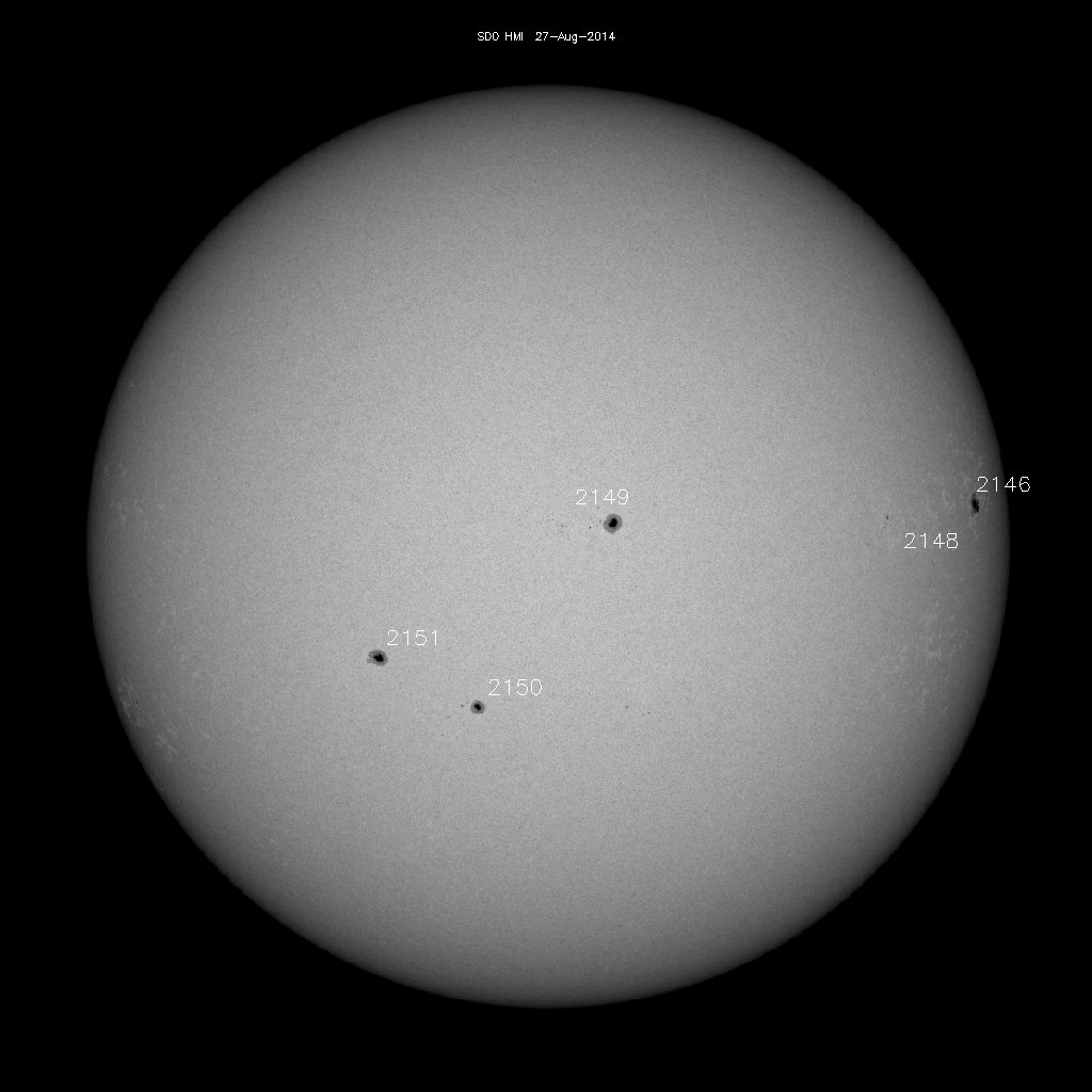 Sunspot regions