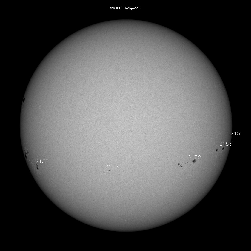 Sunspot regions