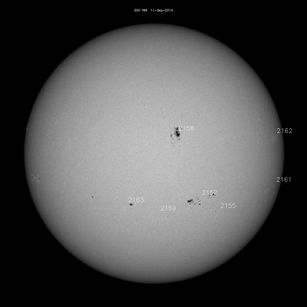 Sunspot regions