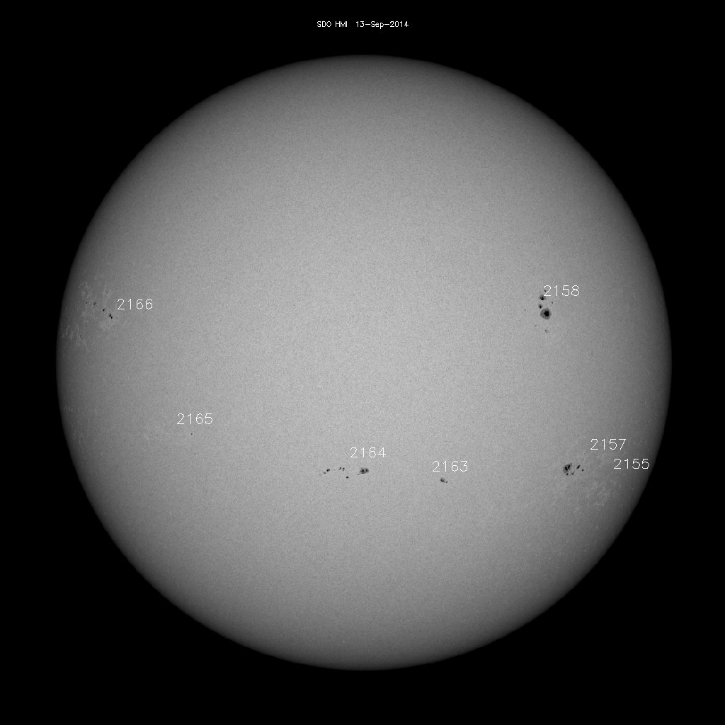 Sunspot regions