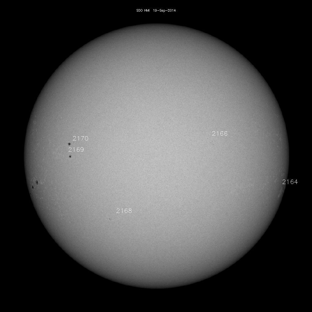 Sunspot regions