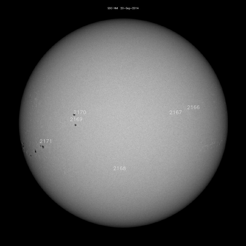 Sunspot regions