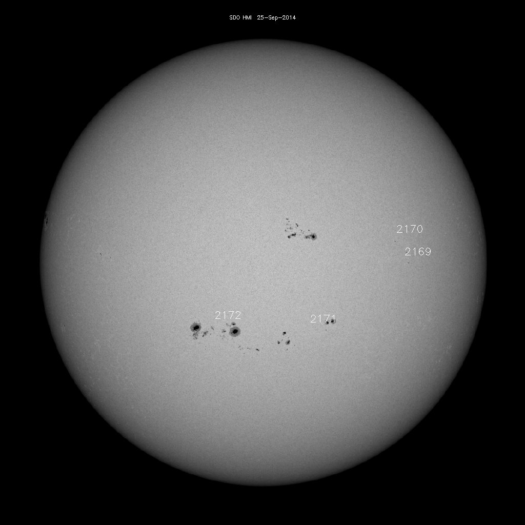 Sunspot regions