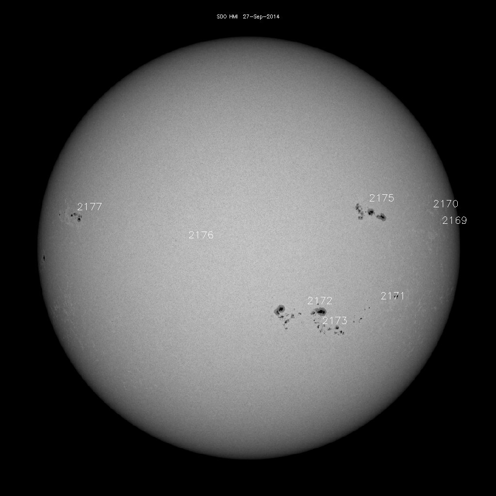 Sunspot regions