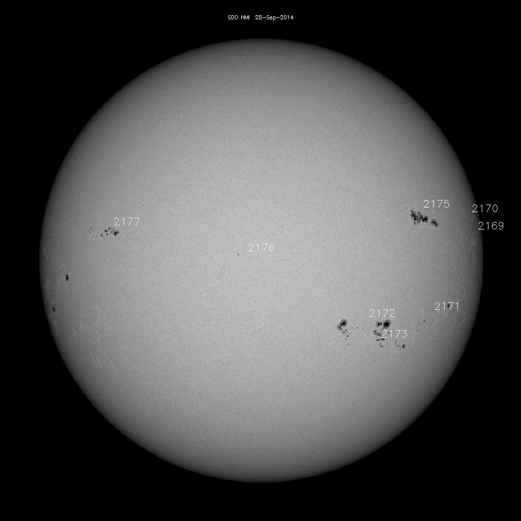 Sunspot regions