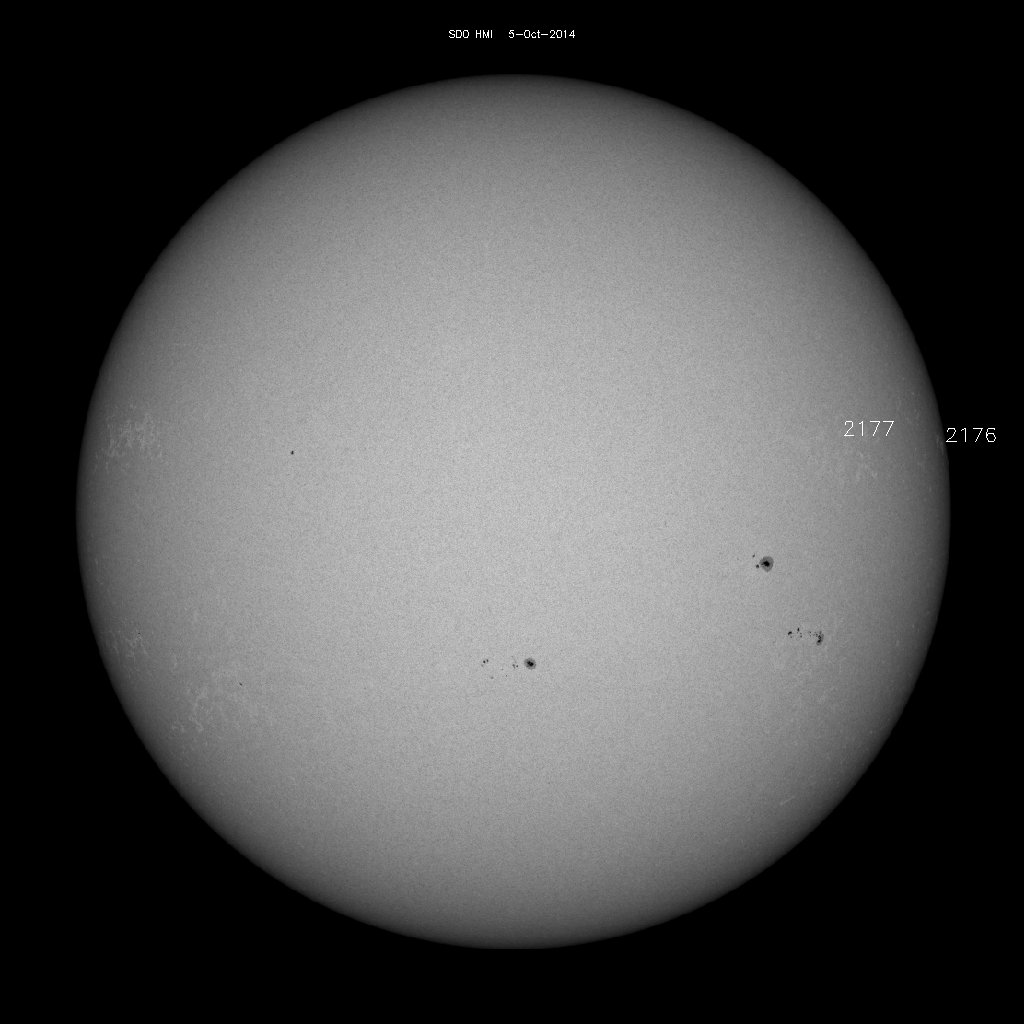 Sunspot regions