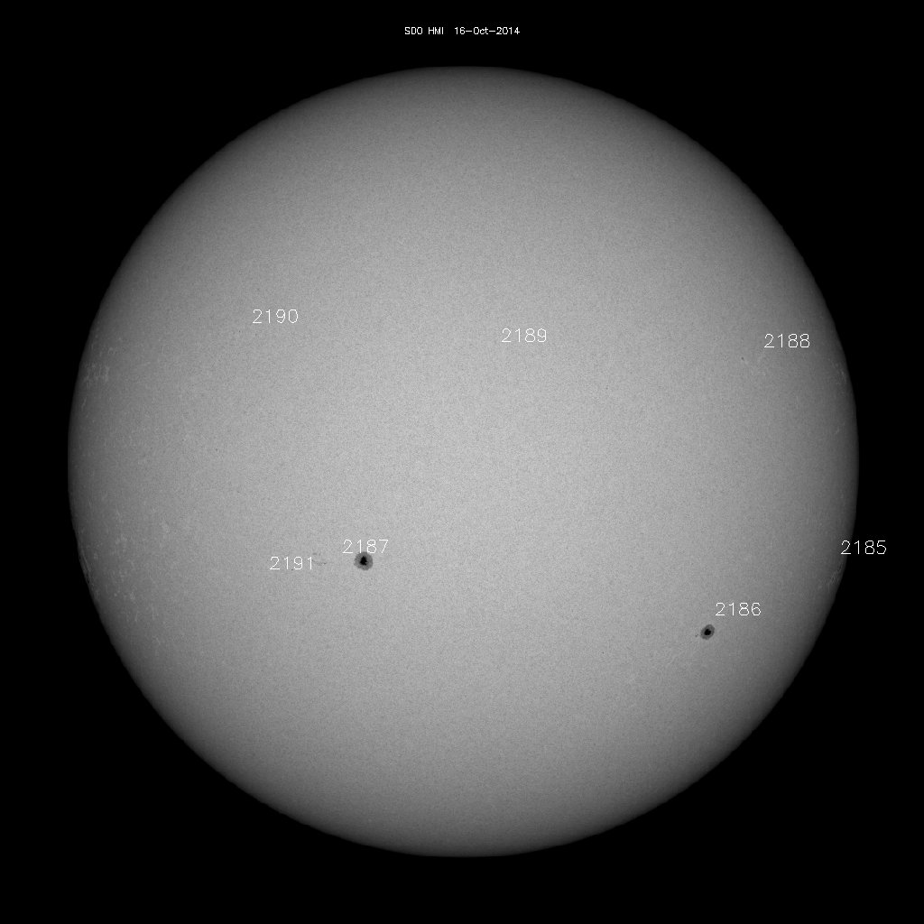 Sunspot regions