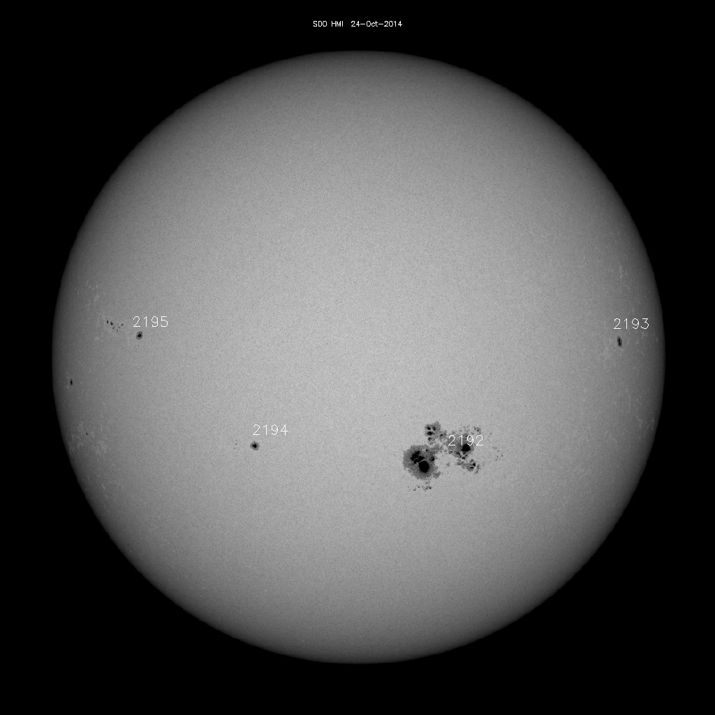 Sunspot regions