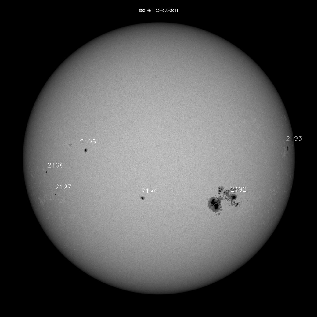 Sunspot regions