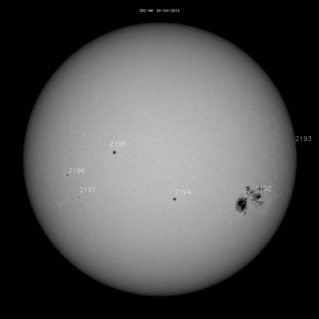 Sunspot regions