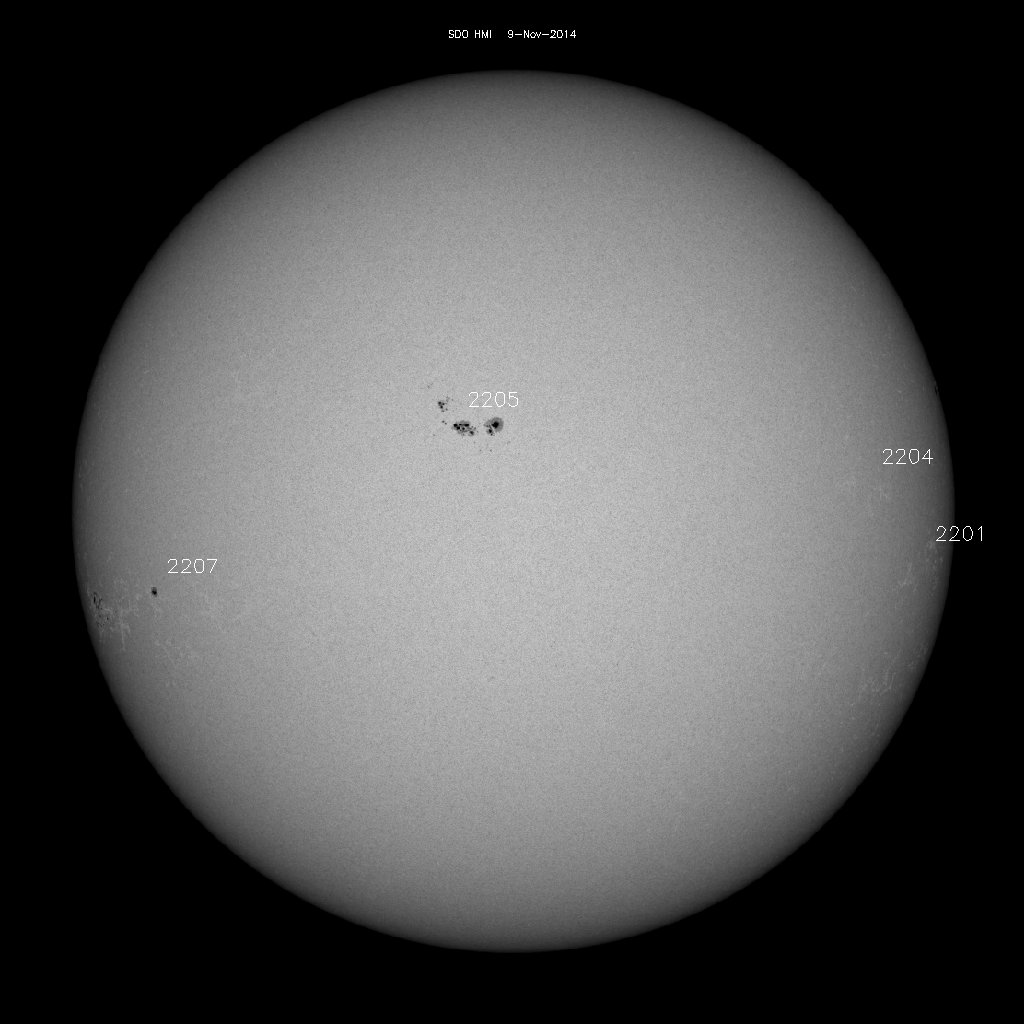 Sunspot regions