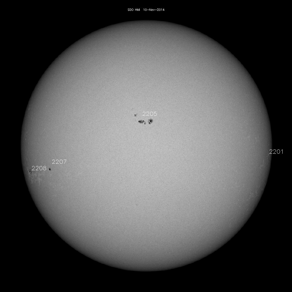 Sunspot regions