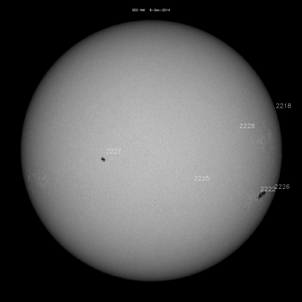 Sunspot regions