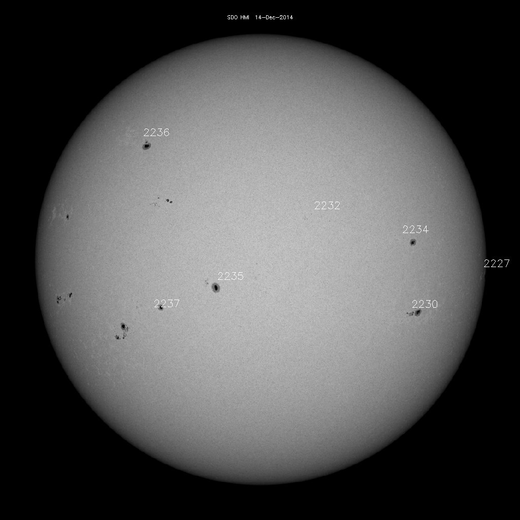 Sunspot regions