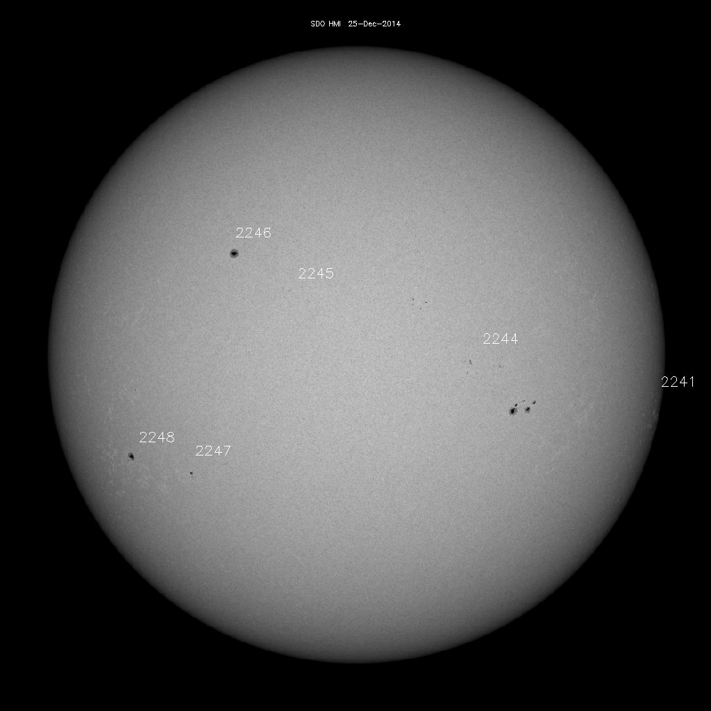 Sunspot regions